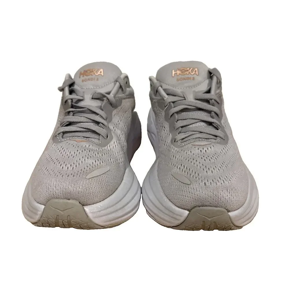 HOKA Bondi 8 Running Shoe Harbor Mist/Lunar Rock Women's Size 7.5B Style 1127952